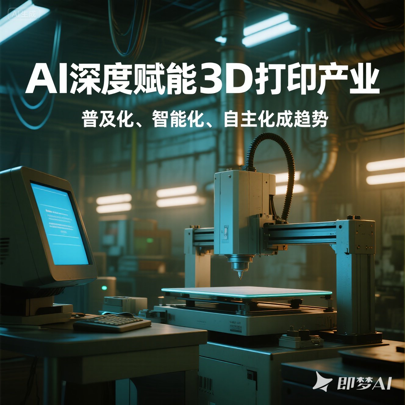 AI深度赋能3D打印产业，普及化、智能化、自主化成趋势