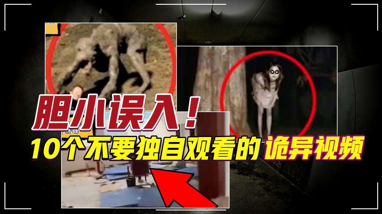 胆小误入！10个不要独自观看的诡异视频